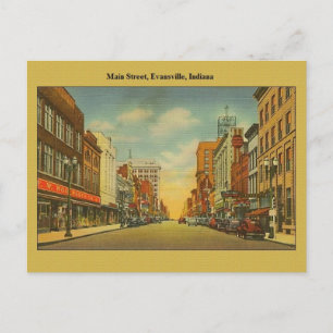 Vintage Evansville Indiana Postcard