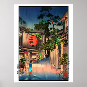 Vintage Evening at Ushigome Kagurazaka Poster