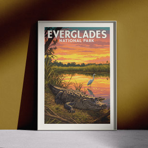 Vintage Everglades National Park Poster