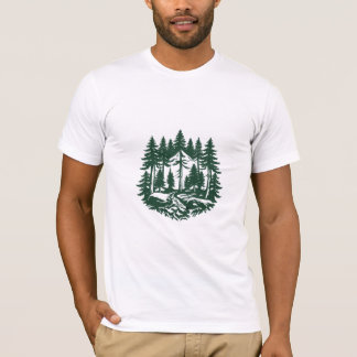 Vintage Evergreen Forest T-Shirt