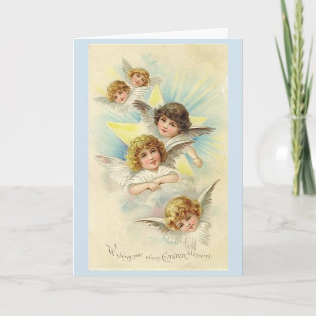 Vintage - Every Easter Blessing, Holiday Card (Front)