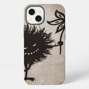 Vintage Evil Bug Gives Flower Protective iPhone Case