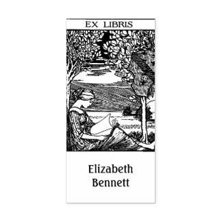 Vintage Ex Libris  Bookplate Rubber Stamp