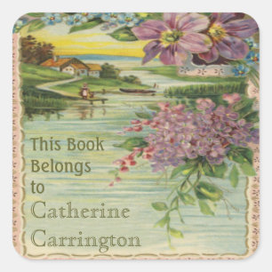 Vintage Ex Libris Bookplate Stickers