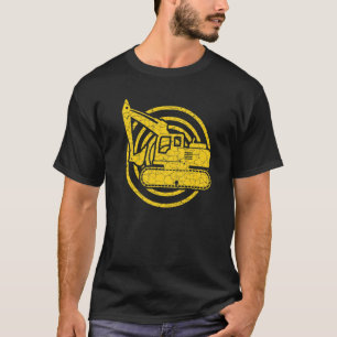 Vintage Excavator  Construction vehicles T-Shirt