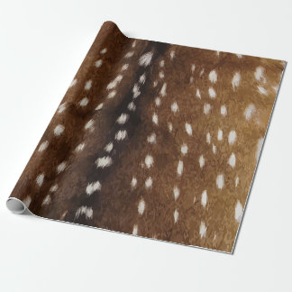 Vintage Exotic Axis Deer Hide Print Wrapping Paper