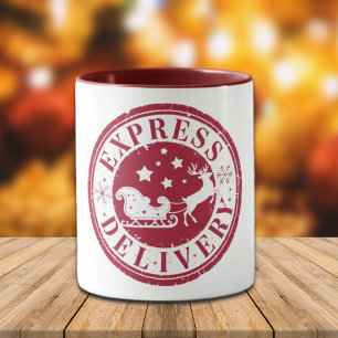 Vintage Express Delivery from Santa Claus Mug