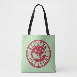 Vintage Express Delivery from Santa Claus Tote Bag