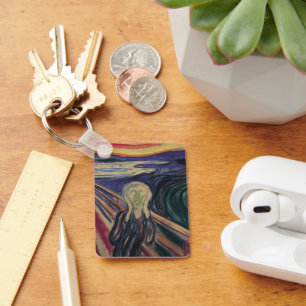 Vintage Expressionism, The Scream by Edvard Munch Key Ring