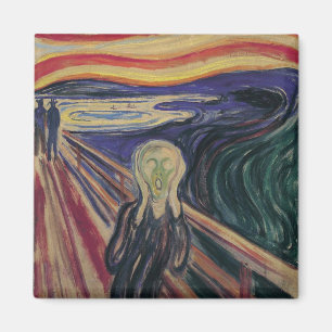 Vintage Expressionism, The Scream by Edvard Munch Magnet