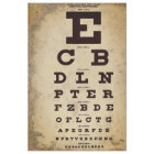 Vintage Eye Chart Decoupage Paper