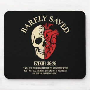 Vintage Ezekiel 36-26 Heart Of Flesh Bible Verse C Mouse Pad