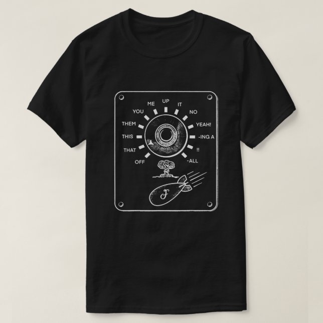 Vintage F Bomb Selector T Shirt (Design Front)