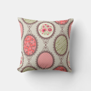 Vintage Fabric: Patchwork Seamless Design. Cushion