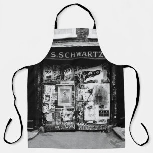 VINTAGE FACADE OF THE OLD STORE ON THE STREET APRON