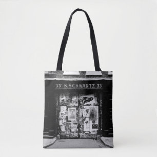 VINTAGE FACADE OF THE OLD STORE ON THE STREET TOTE BAG