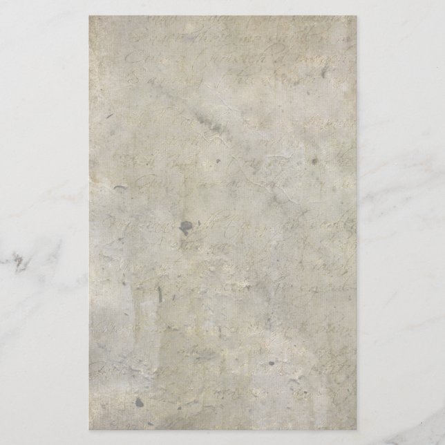 Vintage Faded Dark Grunge Stationery (Front)