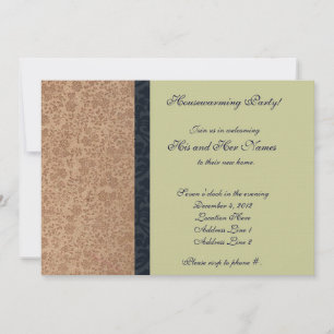 Vintage Faded Rose Housewarming Invitation