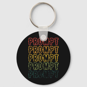 Vintage Fading Prompt Artwork ABA Therapist Key Ring