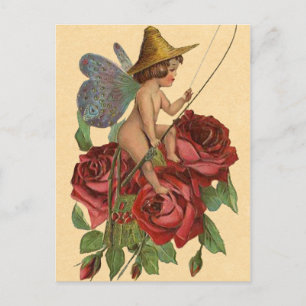 Vintage Faerie Postcard