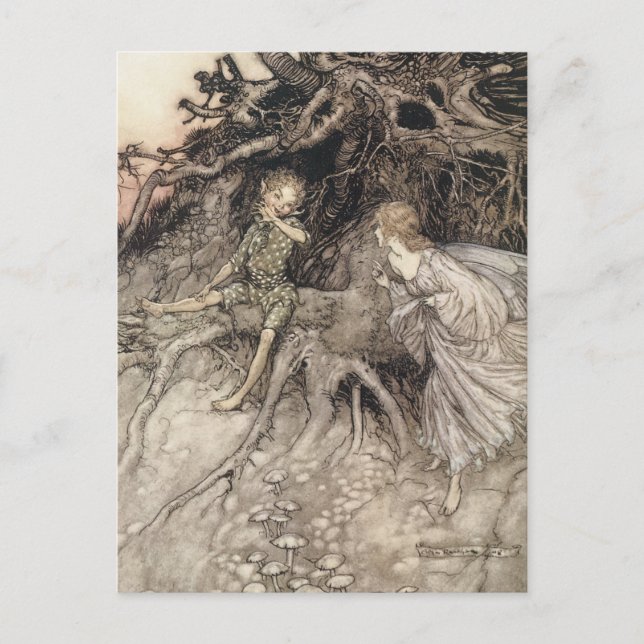 Vintage Faerie Postcard (Front)