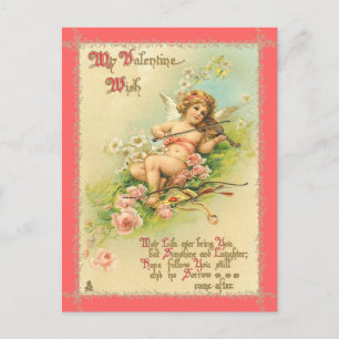 Vintage Faerie Valentine Postcard