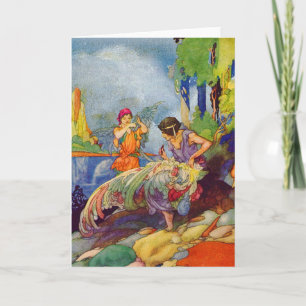 Vintage Faerie Wings Pagan Greeting Card