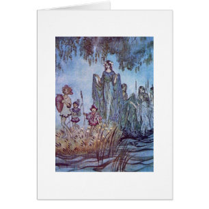Vintage - Fair Maiden with Children,