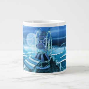 Vintage Fairground seaside Peer Large Coffee Mug