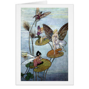 Vintage - Fairies at the Lake,