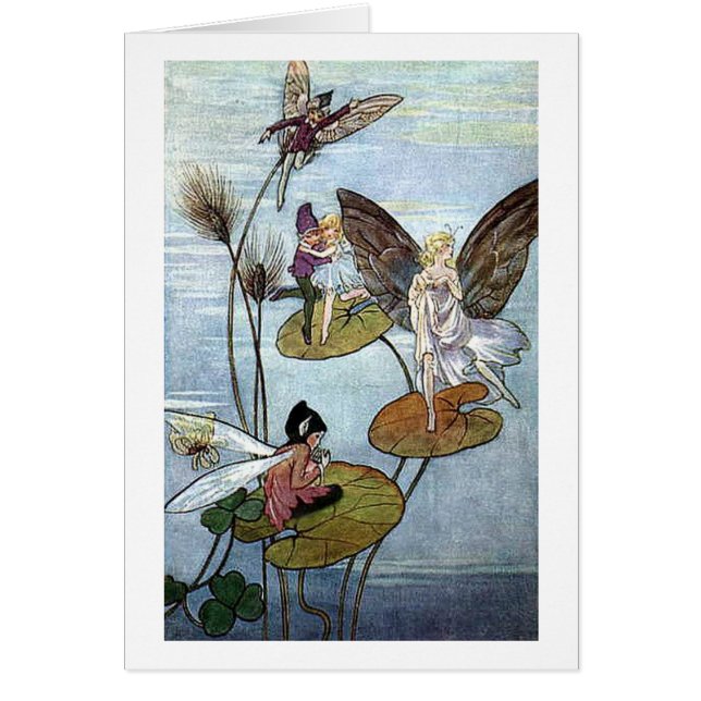 Vintage - Fairies at the Lake, (Front)