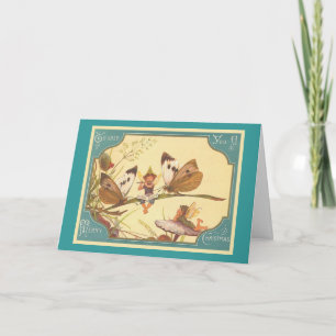 Vintage Fairies Christmas Card