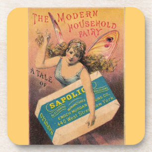 Vintage Fairy Ad Coaster