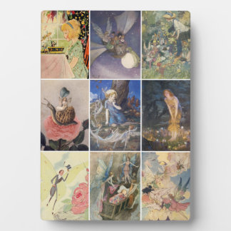 Vintage Fairy Art Illustrations Plaque