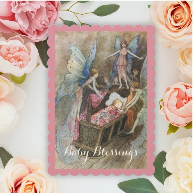 Vintage Fairy Baby Shower  Invitation (Creator Uploaded)