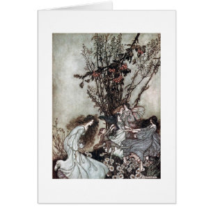 Vintage - Fairy Dance in a Garden,