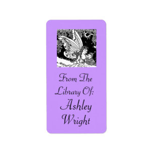 Vintage Fairy Illustration Bookplate Stickers Gift