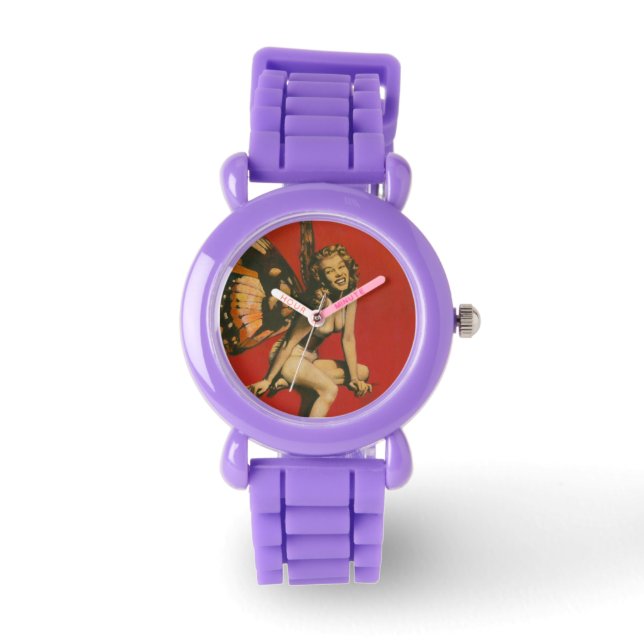 Vintage Fairy Pin-up Watch (Front)