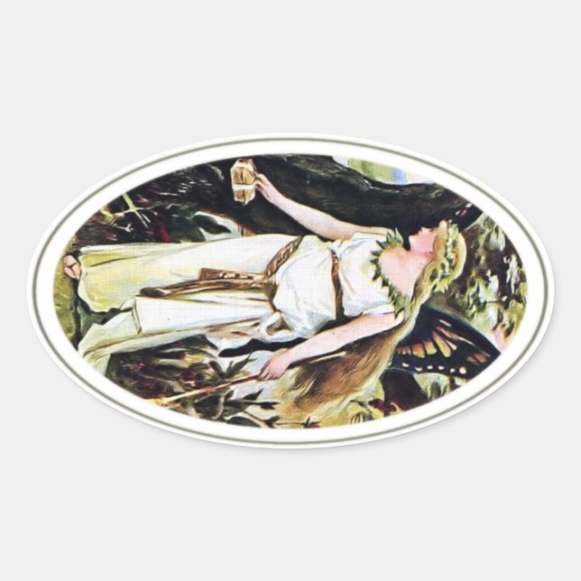 Vintage Fairy Sticker (Front)