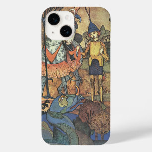 Vintage Fairy Tale, A Brave Knight and Dragon Case-Mate iPhone 14 Case