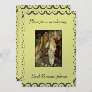 Vintage Fairy Tale baby shower invitation