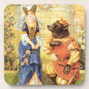 Vintage Fairy Tale, Beauty and the Beast Coaster
