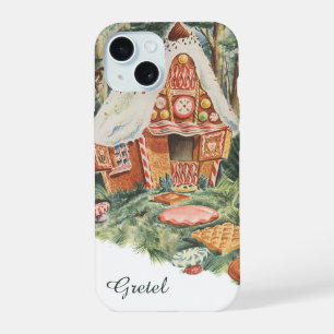 Vintage Fairy Tale, Hansel and Gretel Candy House iPhone 15 Case