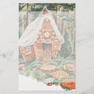 Vintage Fairy Tale, Hansel and Gretel Candy House Stationery