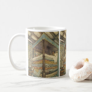 Vintage Fairy Tale, Princess and Pea, Edmund Dulac Coffee Mug