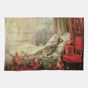 Vintage Fairy Tale, Stuff that Dreams Are Made of Tea Towel