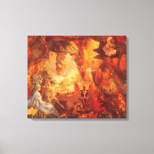 Vintage Fairy Tale The Captive Robin by Fitzgerald Canvas Print