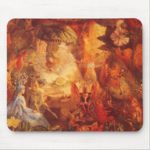 Vintage Fairy Tale The Captive Robin by Fitzgerald Mouse Pad