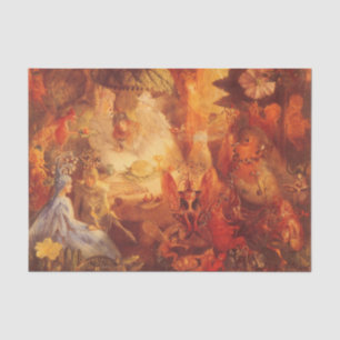 Vintage Fairy Tale The Captive Robin by Fitzgerald Tissue Paper
