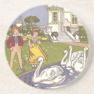 Vintage Fairy Tale, The Ugly Duckling by Hauman Coaster